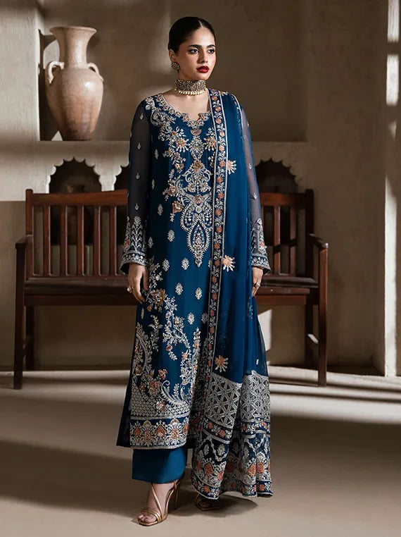 AZU by Ahmed EMB Chiffon Collection 2026 Vol-17