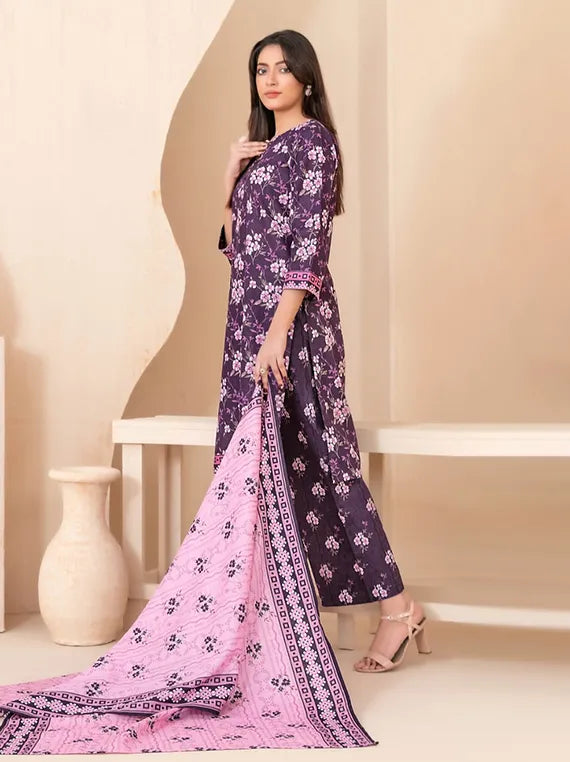 AZU by Tawakkal Fabrics Printed Khaddar Collection 2025 (D-5408)