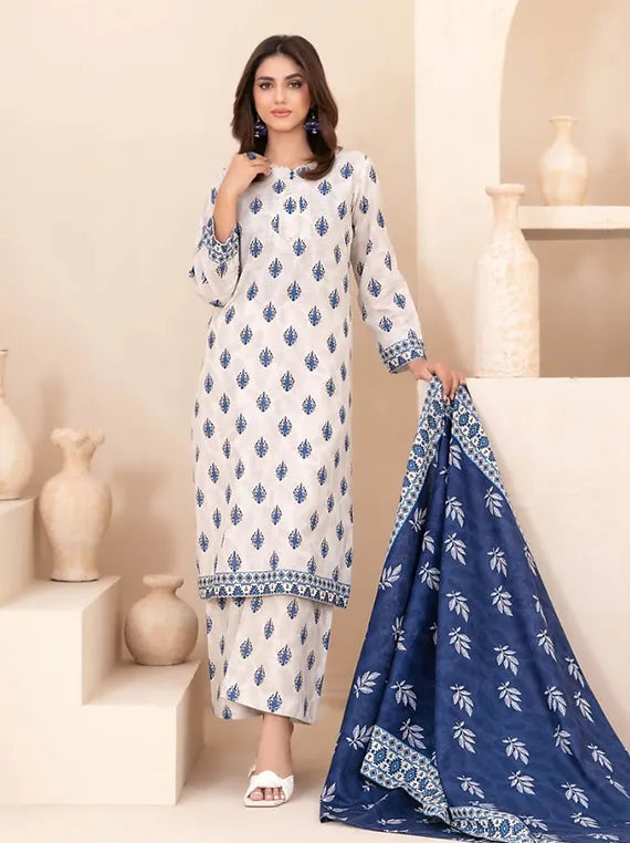 AZU by Tawakkal Fabrics Printed Khaddar Collection 2025 (D-5409)