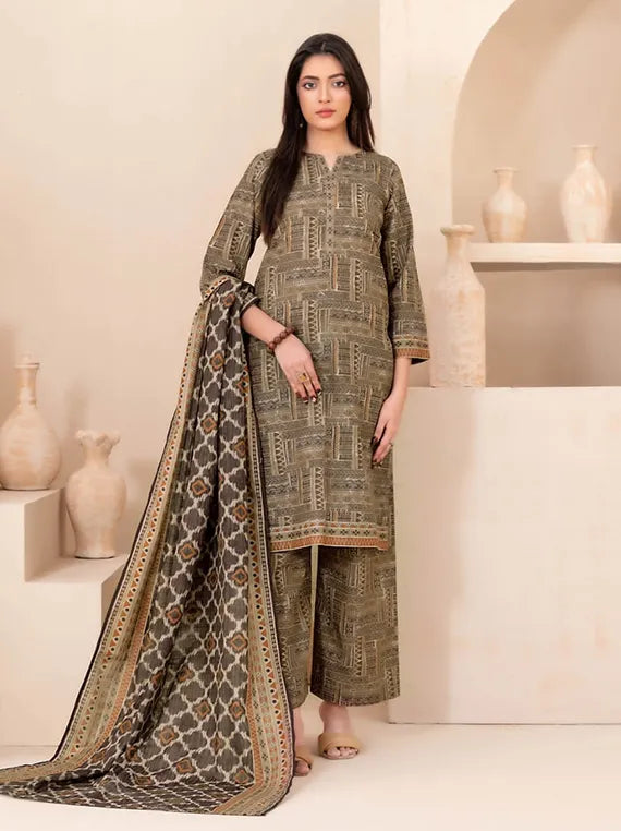 AZU by Tawakkal Fabrics Printed Khaddar Collection 2025 (D-5411)