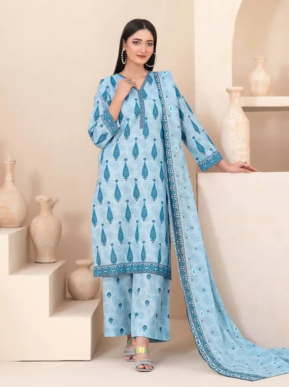 AZU by Tawakkal Fabrics Printed Khaddar Collection 2025 (D-5412)