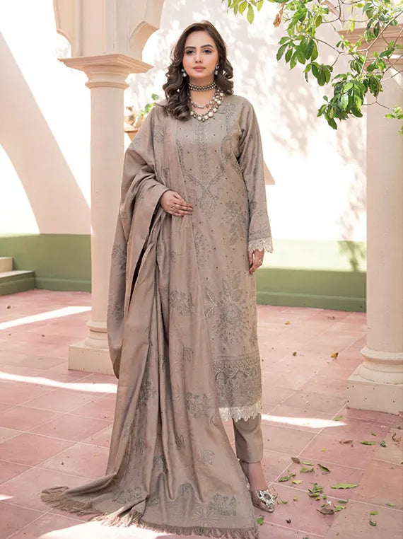 Aaina Embroidered Fancy Wool Touch Collection 2025 by Chawla Fabrics (D-03)