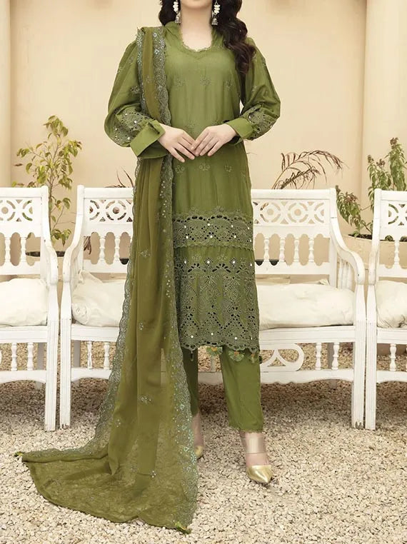 Afreen Lawn Shiffly Collection 2025 By Hafiz Textile (D-02)