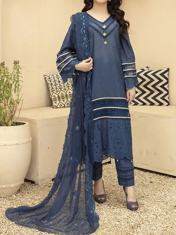 Afreen Lawn Shiffly Collection 2025 By Hafiz Textile (D-06)
