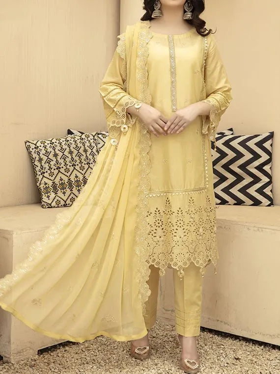 Afreen Lawn Shiffly Collection 2025 By Hafiz Textile (D-07)