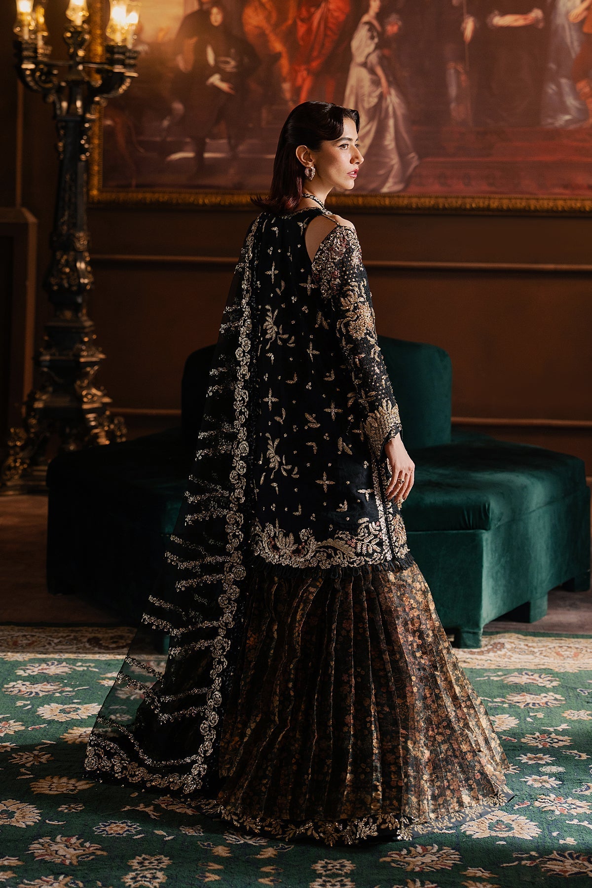 Afrozeh La Fuchsia Embroidered Raw Silk Collection 2026 (Sarave)