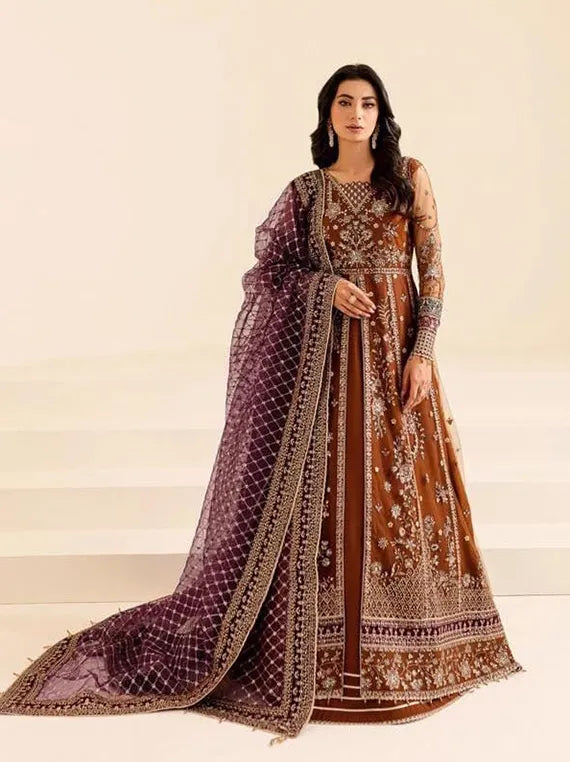 Afrozeh Ethereal Embroidered Collection 2025 (Crimson Alure)