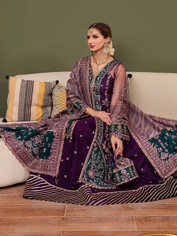 Afrozeh Ethereal Embroidered Collection 2025 (Iris)