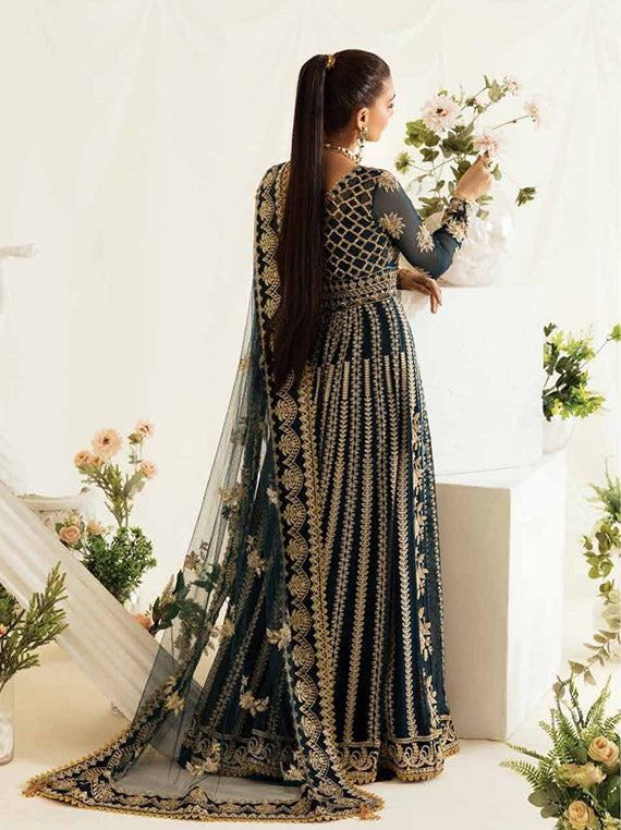 Afrozeh Fleur De Lis Luxury Chiffon Collection (Fleurette-AZ-V4-09)
