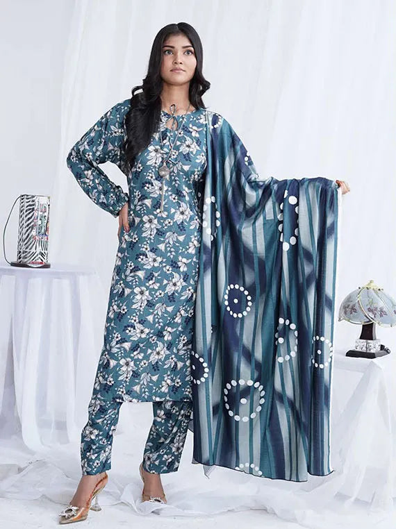 Afsana Printed Dobby Linen Collection 2024 By AR Textile (D-03)