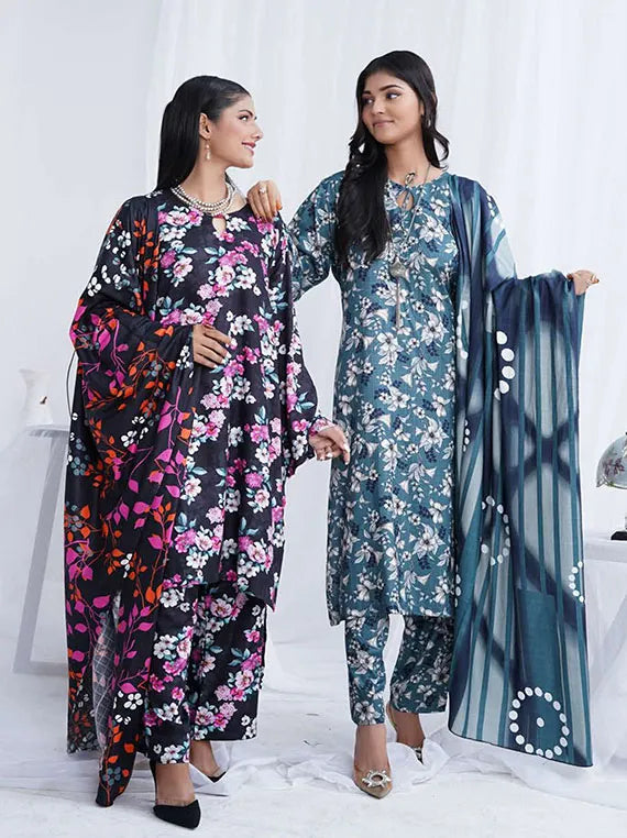 Afsana Printed Dobby Linen Collection 2024 By AR Textile (D-04)