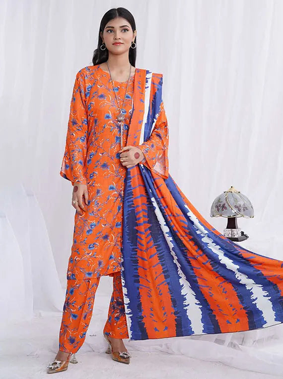 Afsana Printed Dobby Linen Collection 2024 By AR Textile (D-06)