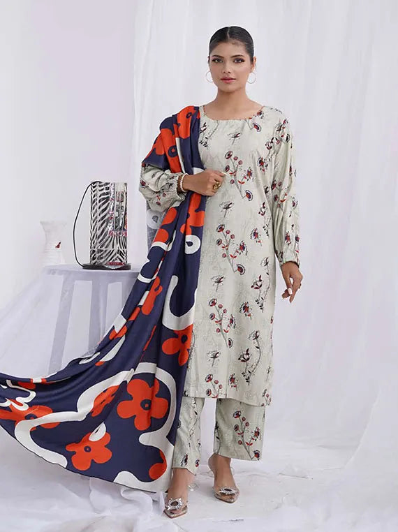 Afsana Printed Dobby Linen Collection 2024 By AR Textile (D-07)