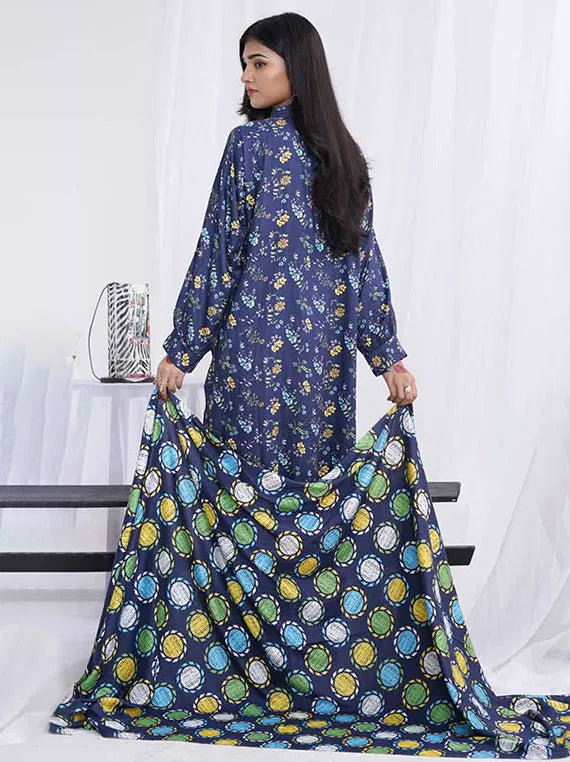 Afsana Printed Dobby Linen Collection 2024 By AR Textile (D-08)