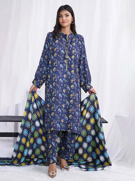 Afsana Printed Dobby Linen Collection 2024 By AR Textile (D-08)