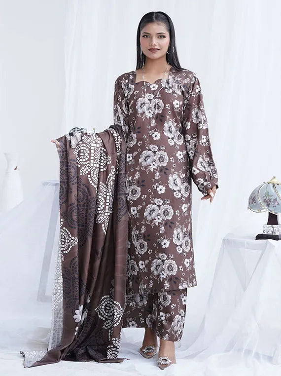 Afsana Printed Dobby Linen Collection 2024 By AR Textile (D-09)