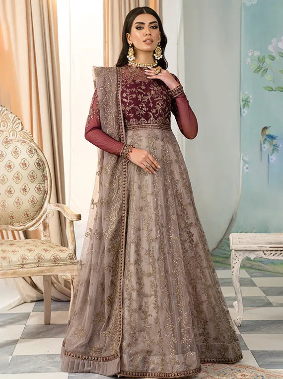Afsanah by Zarif Embroidered Net Edit 2025 (01-ZOHRA)