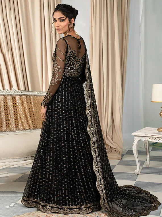 Afsanah by Zarif Embroidered Net Edit 2025 (02-MUSKAAN)