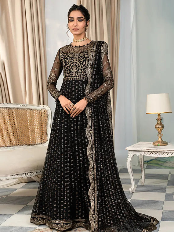 Afsanah by Zarif Embroidered Net Edit 2025 (02-MUSKAAN)