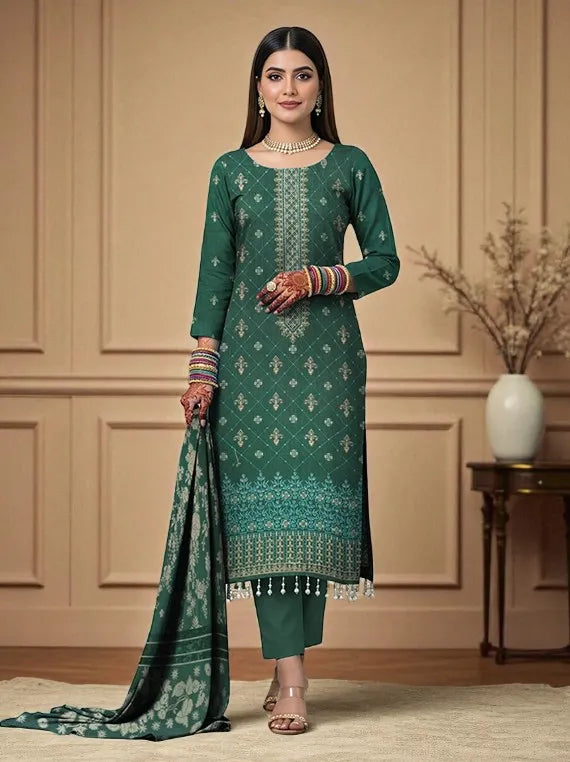 Aiman Embroidered Zari Leather Peach Collection 2025 by Chawla Fabrics (D-03)