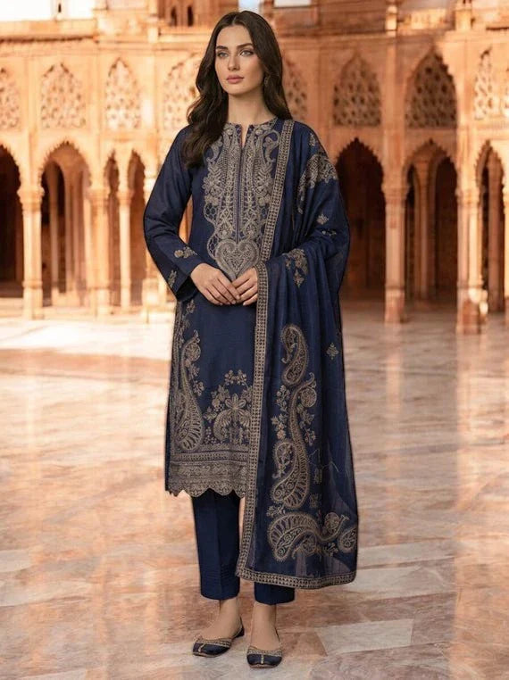 Aizal By Nayab Embroidered Lawn Subrang Collection 2026 (D-06)