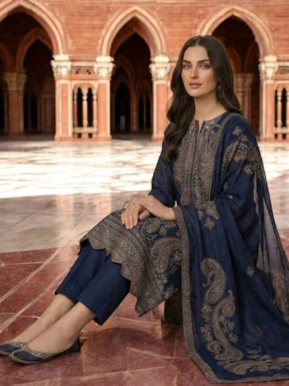 Aizal By Nayab Embroidered Lawn Subrang Collection 2026 (D-06)