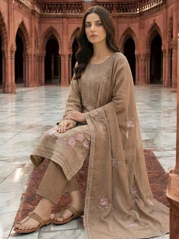 Aizal By Nayab Embroidered Lawn Subrang Collection 2026 (D-08)
