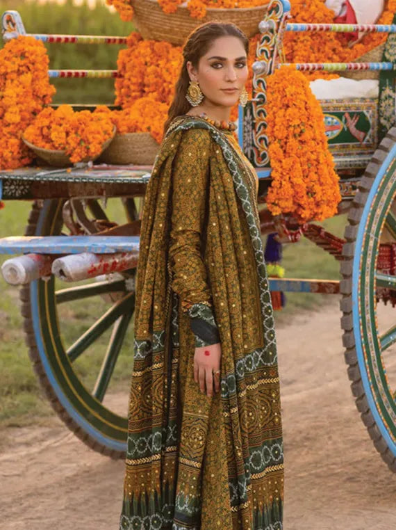 Ajrak by Gul Ahmed Luxe Lawn Collection 2025 (CL-52631-13)