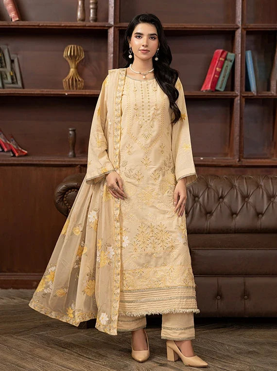 Alif Fancy Wool Karandi Embroidered Collection 2026 Vol-593 (D-04)