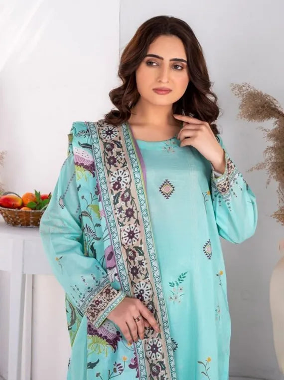 Alishba Classic Lawn Collection 2025 by Ravi Cloth (D-02)