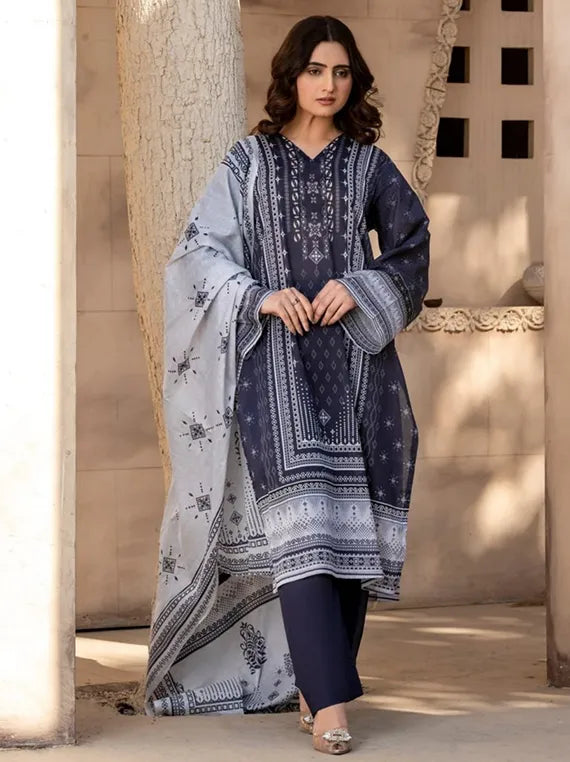 Alishba Classic Lawn Collection 2025 by Ravi Cloth (D-07)
