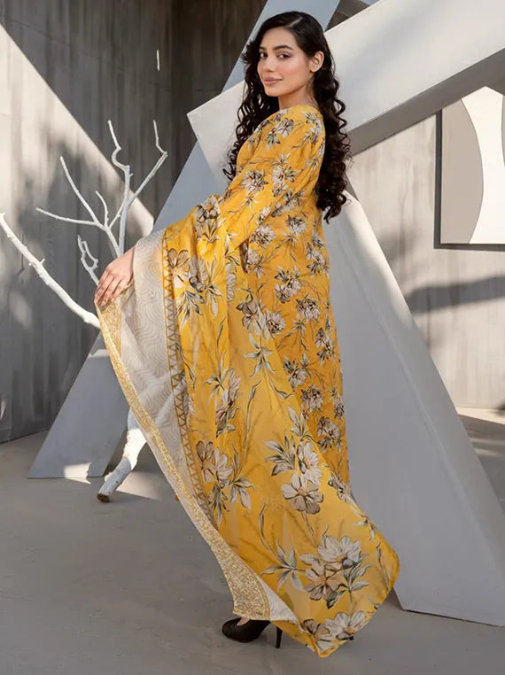 Alishba Printed Lawn Collection 2025 by Ravi Cloth (D-07)