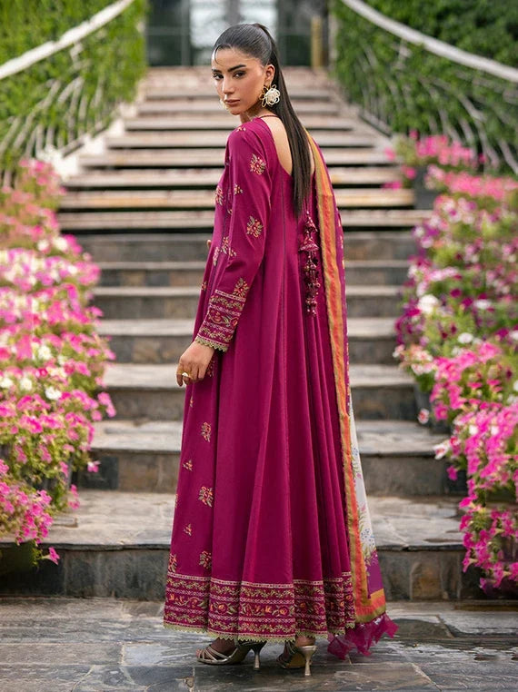 Alizeh Embroidered Printed Lawn Collection 2026 (7070-Riya)