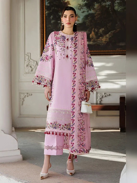 Alizeh Embroidered Printed Lawn Collection 2026 (AF-EL-7052-Truba)