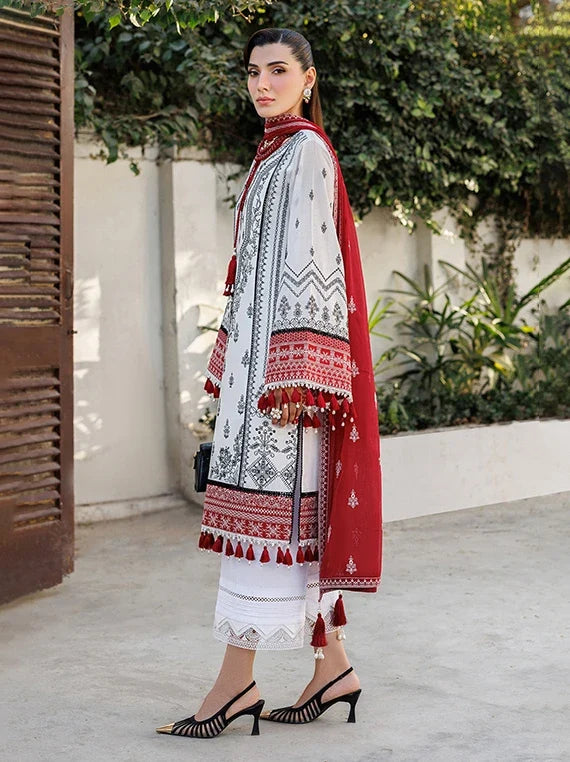 Alizeh Embroidered Printed Lawn Collection 2026 (AF-EL-7056-Kelly)