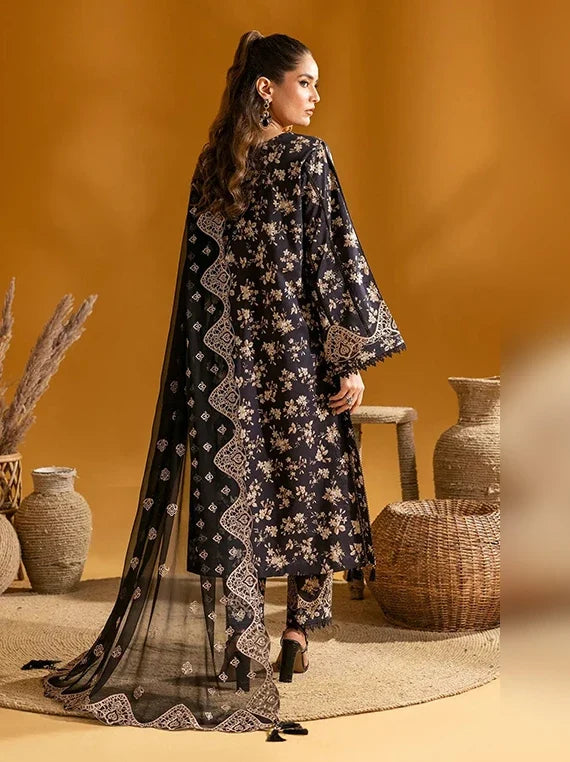 Alizeh Embroidered Printed Lawn Collection 2026 (AF-EPL-7002-Tara)