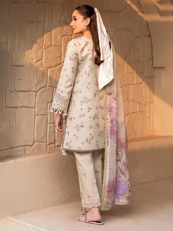 Alizeh Embroidered Printed Lawn Collection 2026 (AF-EPL-7028-Pesto)