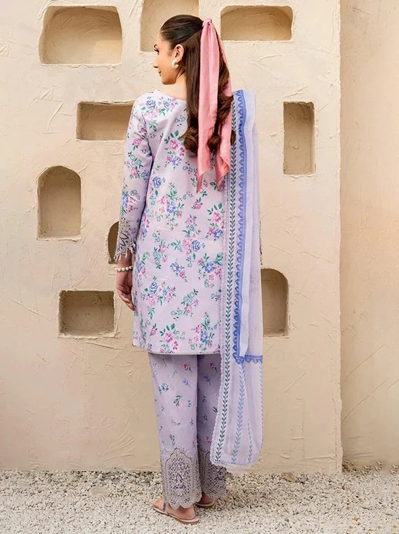 Alizeh Embroidered Printed Lawn Collection 2026 (AF-EPL-7029-Flake)