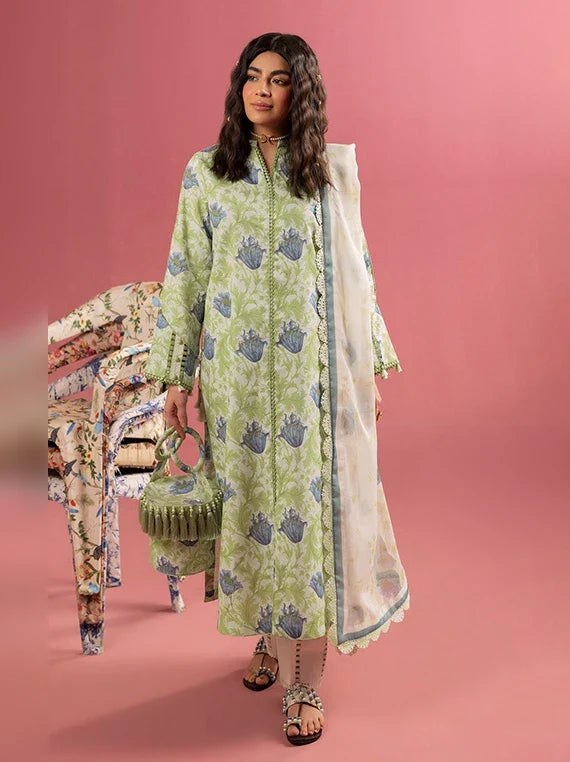 Alizeh Embroidered Printed Lawn Collection 2026 (AF-PL-6005-Tesoro)