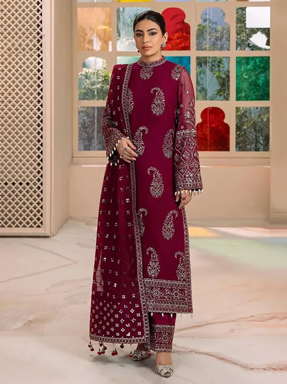 Alizeh Divine Luxe Collection 2025 (3011-Amaya Magenta)