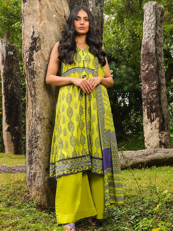Alkaram Premium Luxe Lawn Collection 2025 (SS-52-23-GREEN)