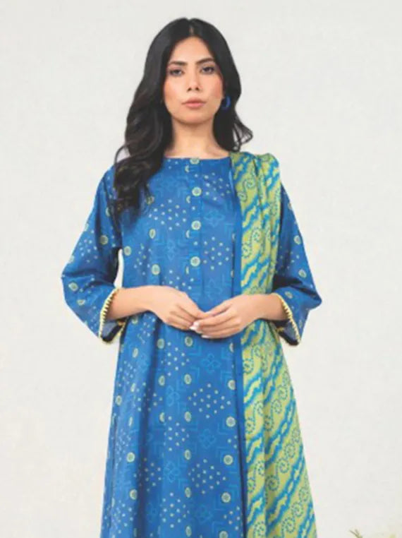 Alkaram Printed Khaddar Collection 2025 (MSB-20-25-2-BLUE)
