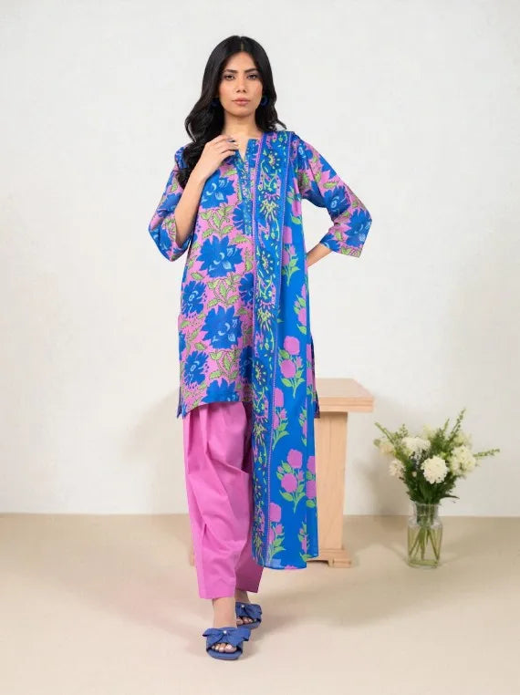 Alkaram Printed Khaddar Collection 2025 (MSB-34-25-2-PINK)