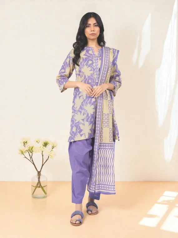 Alkaram Printed Khaddar Collection 2025 (MSB-39-25-2-LILAC)