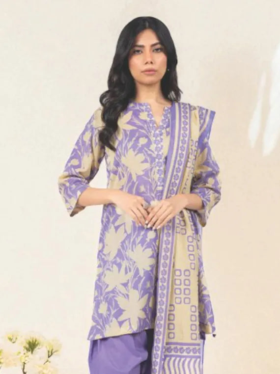 Alkaram Printed Khaddar Collection 2025 (MSB-39-25-2-LILAC)