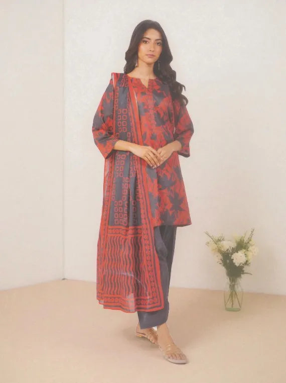 Alkaram Printed Khaddar Collection 2025 (MSB-39-25-2-RED)