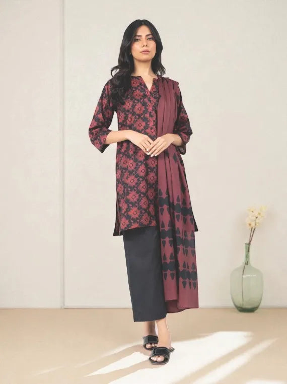 Alkaram Printed Khaddar Collection 2025 (MSB-48-25-2-RED)