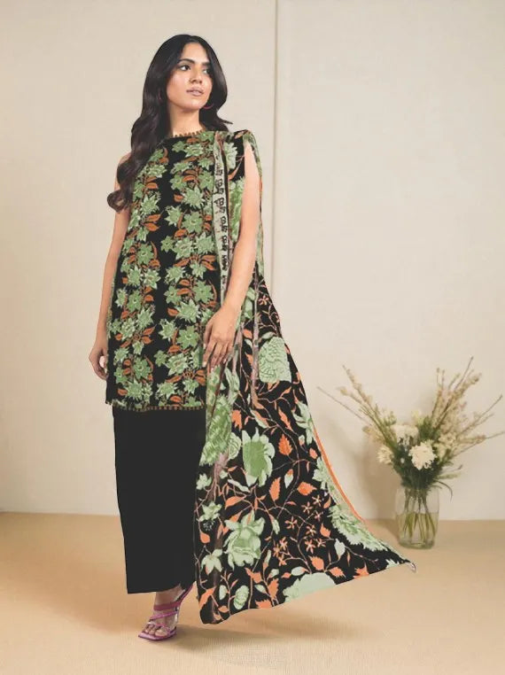 Alkaram Printed Khaddar Collection 2025 (SS-33-24-2-BLACK)