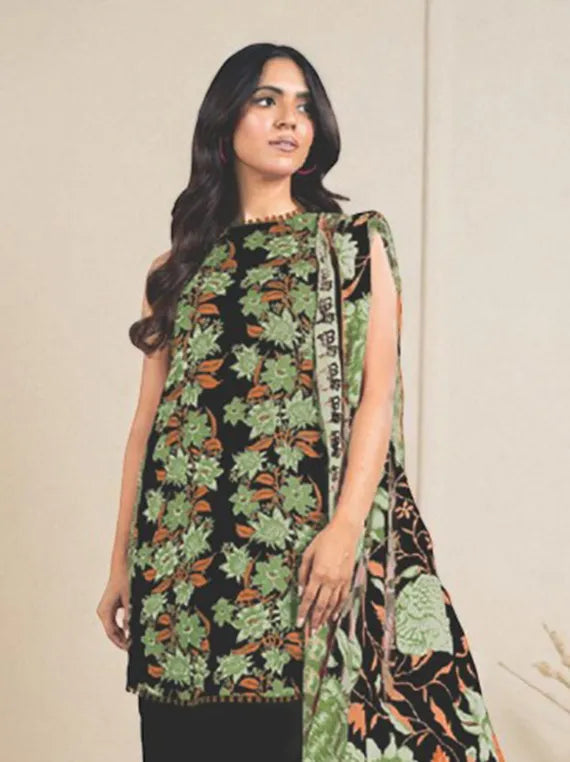 Alkaram Printed Khaddar Collection 2025 (SS-33-24-2-BLACK)