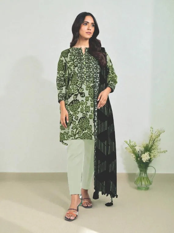 Alkaram Printed Khaddar Collection 2025 (SS-34-24-2-GREEN)